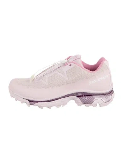 Pre-owned Salomon Nylon Athletic Sneakers In Pink