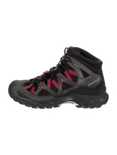Pre-owned Salomon Nylon Chunky Sneakers In Black