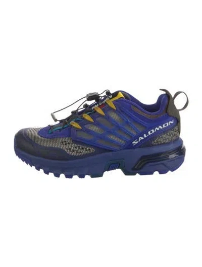 Pre-owned Salomon Nylon Colorblock Pattern Athletic Sneakers W/ Tags In Blue