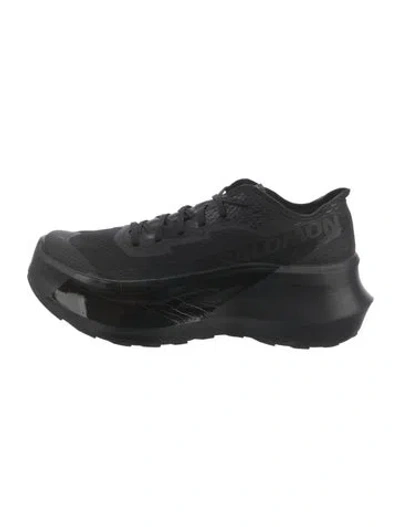 Pre-owned Salomon Nylon Sneakers In Black