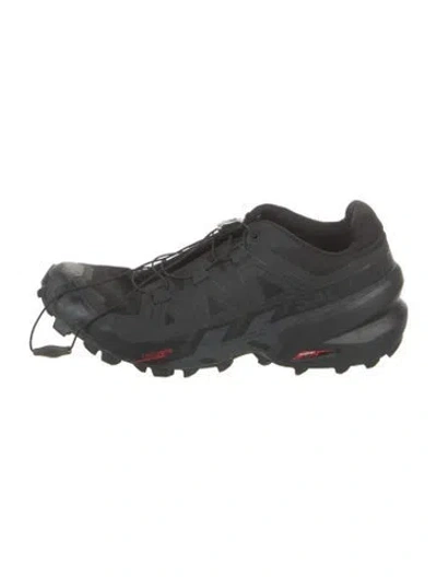 Pre-owned Salomon Nylon Sneakers In Black
