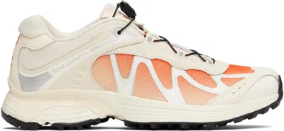 SALOMON OFF-WHITE & ORANGE XT-WHISPER SNEAKERS