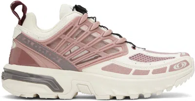 Salomon Off-white & Purple Acs Pro Sneakers In Rosetaupe/deauvillem