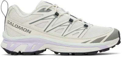 Salomon Off-white Xt-6 Expanse Sneakers In Icicle/sedona Sage/c