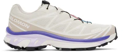 Salomon Off-white Xt-6 Sneakers In Wheat/softclay/liber