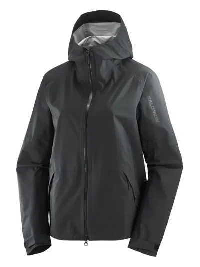 Salomon Outerpath Hooded Jacket In Black