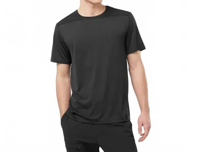 Salomon Outline Short Sleeve Tee In Deep Black