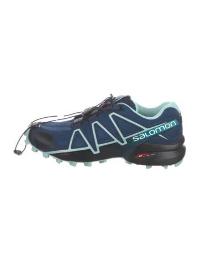 Pre-owned Salomon Patterned Athletic Sneakers In Blue