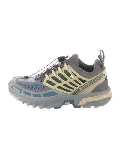 Pre-owned Salomon Printed Athletic Sneakers In Gray