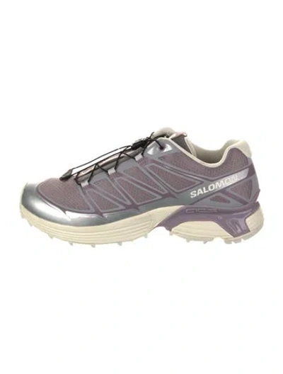 Pre-owned Salomon Printed Athletic Sneakers In Purple