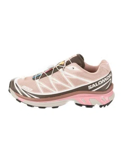Pre-owned Salomon Printed Sneakers In Brown