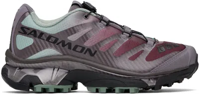 SALOMON PURPLE & BLUE XT-4 OG SNEAKERS