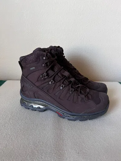 Pre-owned Salomon Quest Gtx Advanced In Chocolate Plum Shoes In Brown
