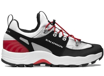 Pre-owned Salomon Raid Wind Sneakers In White/black/goji Berry