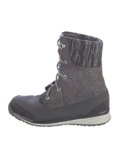 Pre-owned Salomon Rubber Hiking Boots In Grey