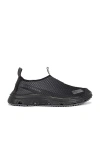 Salomon Pull-on Mesh Sneakers In Black & Magnet