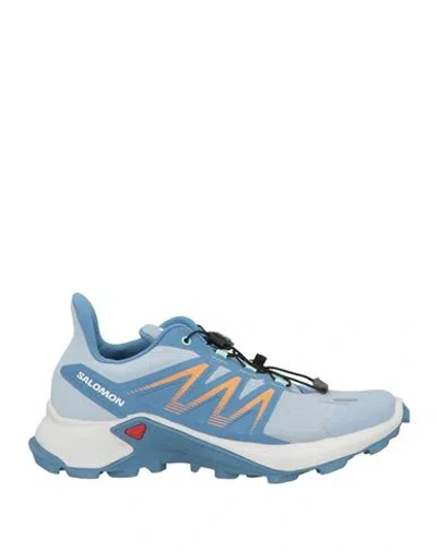 Salomon Sagacross Woman Sneakers Sky Blue Size 6 Synthetisches Material, Textile Fibers