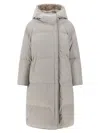 Salomon Sheraling Insert Down Jacket In Gray