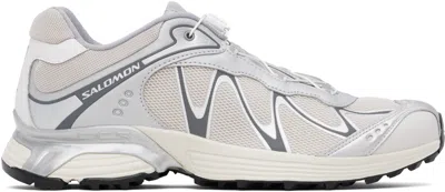 Salomon Silver & Beige Xt-whisper Sneakers