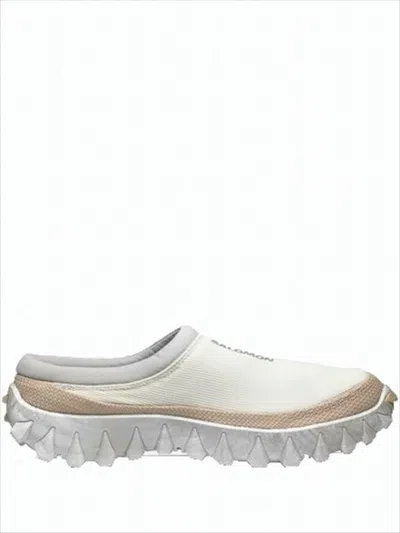 Salomon Slip-on Mule With Textured Rubber Sole In White