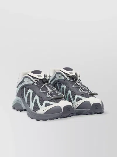 Salomon Slip-on Sneakers With Rubber Sole And Mesh Panels In Gray