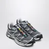 Salomon Xt-6 Grisaille Grey Mesh Sneakers In Multi