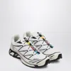 Salomon Xt-6 Rubber-trimmed Mesh Sneakers In White