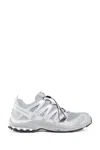 Salomon Silver Mesh And Synthetic Leather Xa Pro 3d Sneakers In Gray