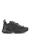 Salomon Acs Pro Advanced Leather-trimmed Mesh Sneakers In Black