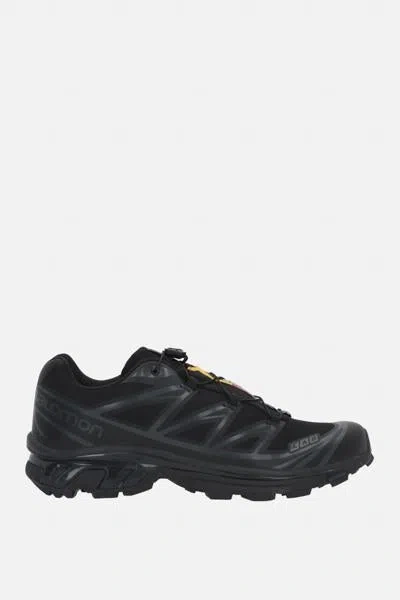 Salomon Xt-6 Mesh And Nylon Sneakers In Black