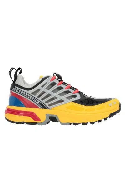 Salomon Sneakers In Black+lemon+red