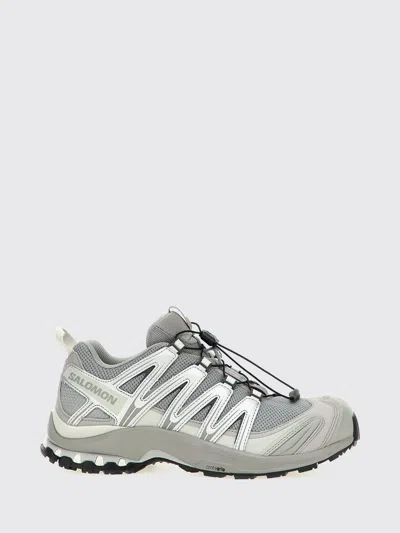 Salomon Sneakers Men Color Silver In Gray