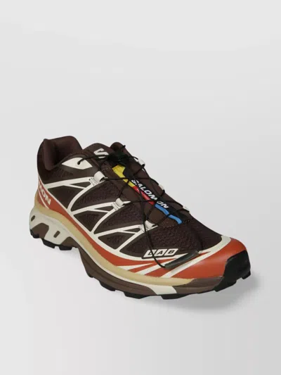 Salomon Sneakers Mesh Panel Rubber Sole In Brown