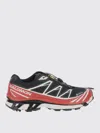 Salomon Black Xt6 Gtx Sneakers With Gore-tex Detailing In Red