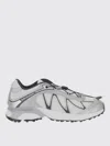 Salomon White Rubber Sneakers In Silver