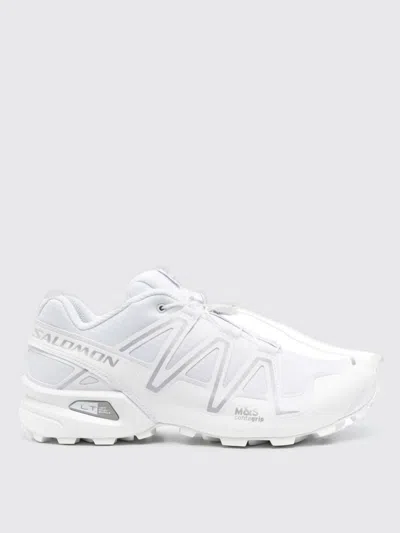 Salomon Sneakers Mesh Upper Rubber Sole In White