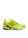 Salomon Advanced Acs Pro Panelled Sneakers In Sulphur Spring/deep Dive/sunny