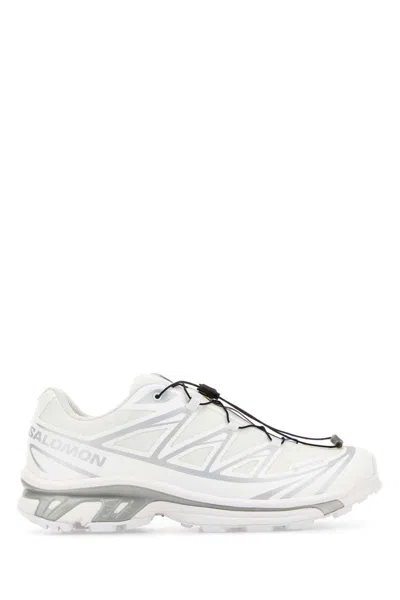 Salomon Xt-6 Gore-tex Rubber-trimmed Mesh Sneakers In White