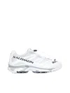 Salomon Mesh Upper Rubber Sole Sneakers In White/ebony/lunar Rock