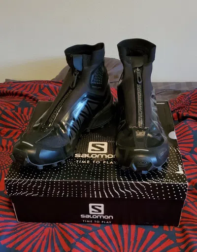 Pre-owned Salomon Snowcross Advanced Sneaker Boots In Black