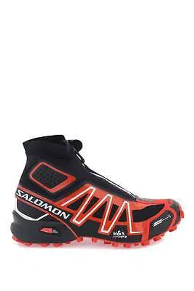 Pre-owned Salomon Snowcross Sneakers L47467300 Black Fiery Red Vanilla Ice Authentic N