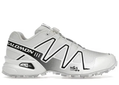 Pre-owned Salomon Speedcross 3 Black Sneakers In White/alloy
