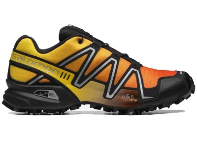Pre-owned Salomon Speedcross 3 Gradient Sneakers In Cherry Tomato/lemon/silver In Multi