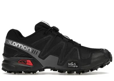 Pre-owned Salomon Speedcross 3 Red Sneakers In Black/quiet Shade