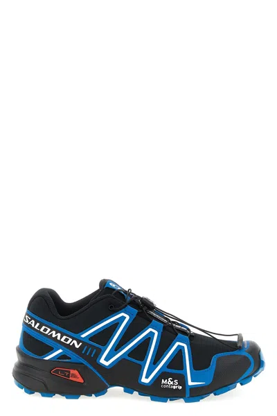 Salomon Blue Blue Logo Sneakers In Multi