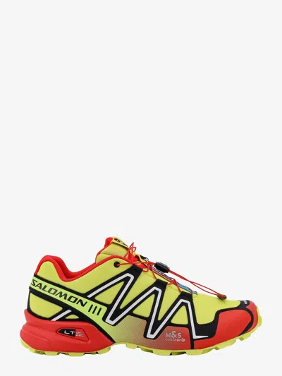 Salomon Men's Sneakers Speedcross 3 Sulphur Spring/high Risk Red/black | Size 9 | L47493600ny In Yellow