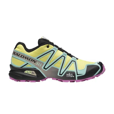 Pre-owned Salomon Speedcross 3 'yellow Iris Iced Aqua' | Men's Size 7