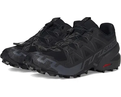 Salomon Speedcross 6 417440 Sneakers Men's Black Red Low Top Trail Running Shoes