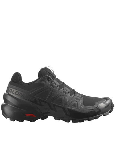 Salomon Low-profile Trail Running Sneakers With Enhanced Grip In Black