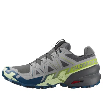 Salomon Speedcross 6 'castlerock Lime Cream' In Black